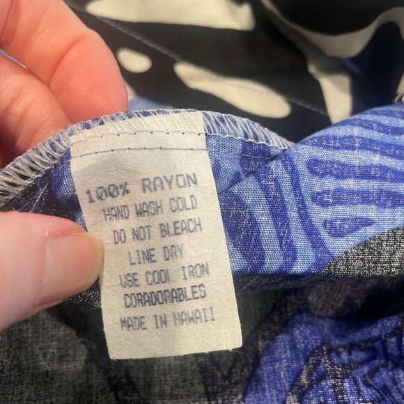 NWT Cora Spearman Hawaiian Shirt Men's Sz M Blue Floral Stitch Fix Coradorables - Picture 3 of 6